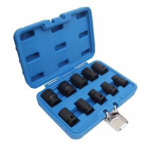 SHORT IMPACT SOCKET SET 10PCS 1/2" DR 6PT