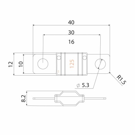 MIDI Sikring 125A - Billede 2