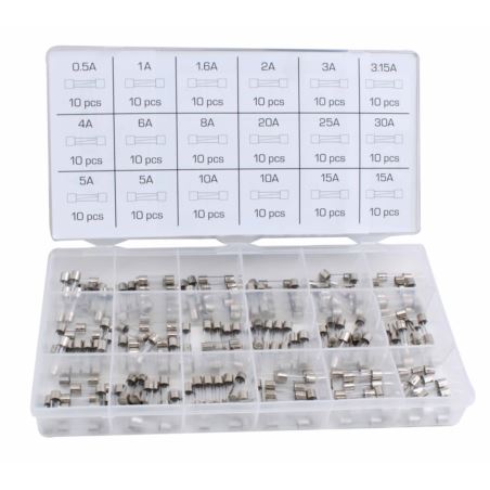 Glassikringssæt 5x20 mm – 180 dele