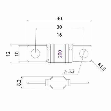 MIDI Sikring 200A - Billede 2