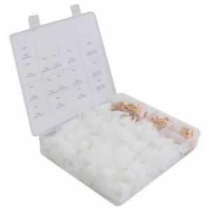 580pcs 2.8mm 2/3/4/6/9 pin Electrical Wire Terminal Connector Kit with Male & Female Terminal