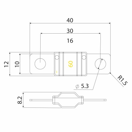 MIDI Sikring 60A - Billede 2