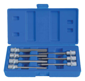 7 dele ekstra lange unbrako bit toppe 3/8" – 110 mm