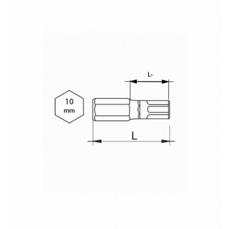 Torx bit T50 8 x 30 mm - Billede 4