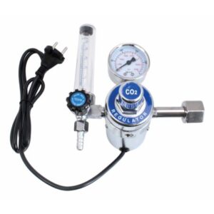 CO₂/Argon regulator med flowmåler og varmelegeme