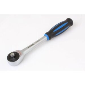 Rotary handle ratchet with round head