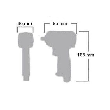 1/2” luft slagnøgle – Twin Hammer med 4-trins regulering - Billede 3