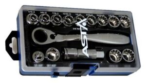 15pcs 19mm Go-Thru Socket Set