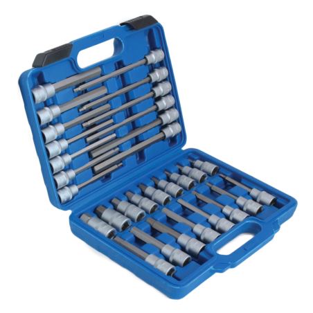 30 dele unbrako / Hex bit topsæt 1/2" – ekstra lange - Billede 2