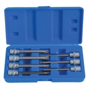 7 dele ekstra lange unbrako bit toppe 3/8" – 110 mm