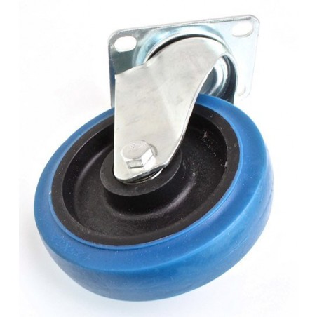 Drejehjul med plade 125 mm TPR – 100 kg - Billede 2