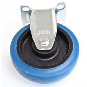 Fast hjul med plade 125 mm TPR – 100 kg