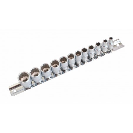 1/4" topnøglesæt i tommemål – 12 dele (SAE) - Billede 2
