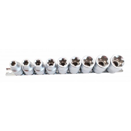 E-Torx topnøglesæt 1/2" – 9 dele - Billede 3