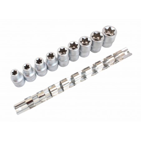 E-Torx topnøglesæt 1/2" – 9 dele