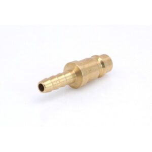 Trykluft kobling med 6 mm slangetilslutning i messing