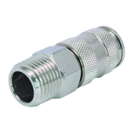 Trykluft lynkobling med 1/4” udvendigt gevind