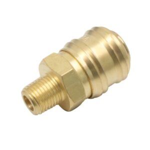 Trykluft kobling med 1/4” udvendigt gevind – messing
