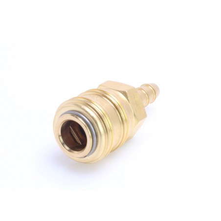 Messing lynkobling med 6 mm slangestuds - Billede 2