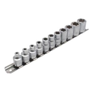 FLAT CUT E-TORX SOCKET SET 11PCS 3/8" DR.