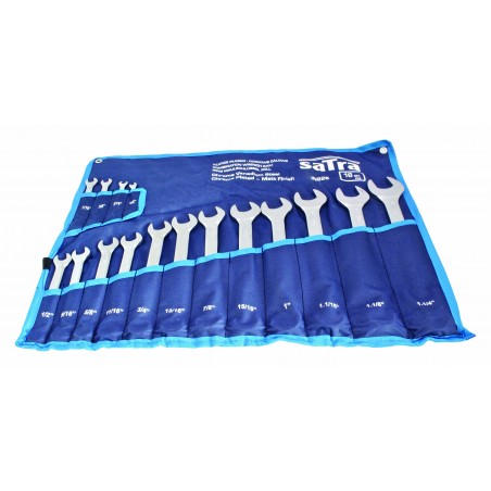 Ringgaffelnøglesæt tommemål 1/4" – 1-1/4" – 16 dele