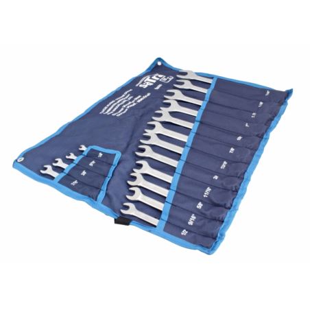 Ringgaffelnøglesæt tommemål 1/4" – 1-1/4" – 16 dele - Billede 2