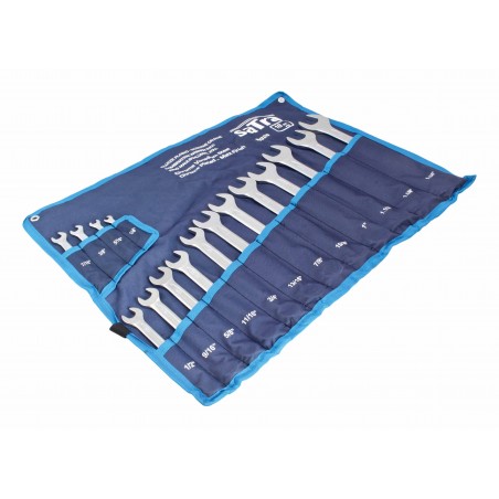 Ringgaffelnøglesæt tommemål 1/4" – 1-1/4" – 16 dele - Billede 3