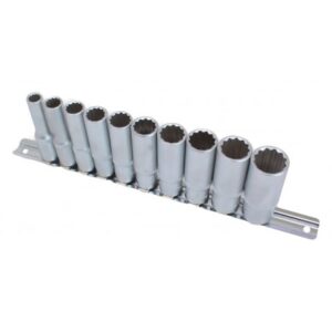Langt topnøglesæt 3/8" 12-point