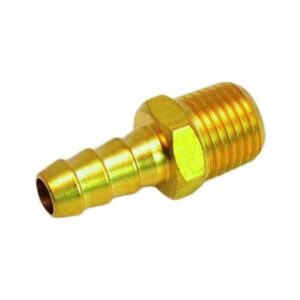 Slangestuds 12 mm til 1/4" udvendigt gevind – messing