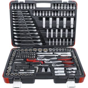 Topnøglesæt | 6,3 mm (1/4") / 10 mm (3/8") / 12,5 mm (1/2") | 216 dele