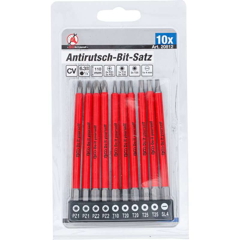 Anti-skrid-bitsæt | magnetiske | 110 mm | 10 dele - Billede 5