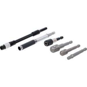 Adapter- og forlængelsessæt | til boremaskiner | 6 dele