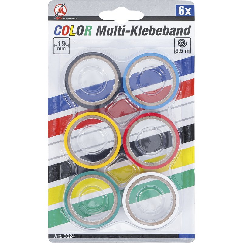 Color Multi-klæbebånd | 19 x 3,5 m | 6 dele - Billede 4