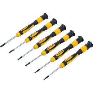 Præcisionsskruetrækkersæt | T-profil (til Torx) | 6 dele