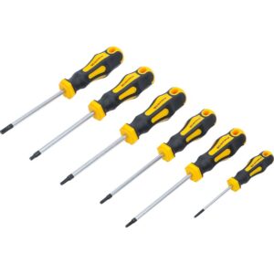 Skruetrækkersæt | T-profil (til Torx) | T10 - T30 | 6 dele