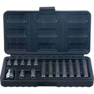 Bitsæt | udvendig sekskant 10 mm (3/8") | T-profil (til Torx) | 15 dele