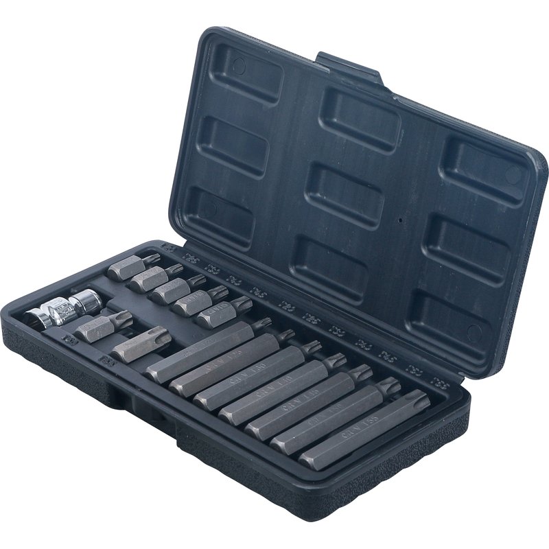 Bitsæt | udvendig sekskant 10 mm (3/8") | T-profil (til Torx) | 15 dele - Billede 3