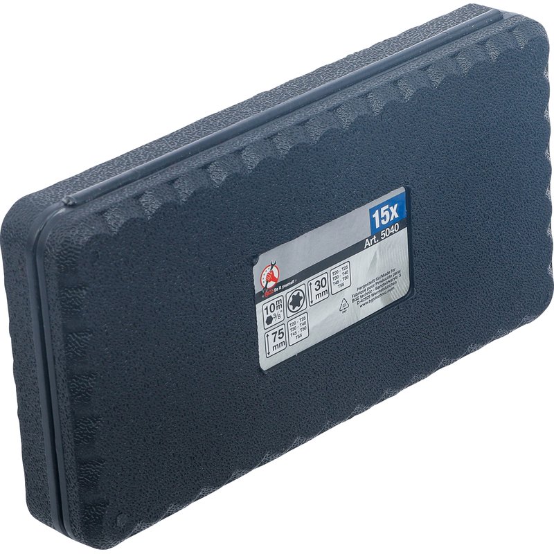 Bitsæt | udvendig sekskant 10 mm (3/8") | T-profil (til Torx) | 15 dele - Billede 5