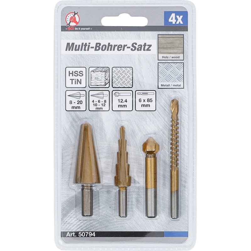 Multi-borsæt | HSS-G | titan-nitreret | 4 dele - Billede 4