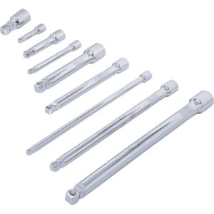 Vippeforlængersæt | 6,3 mm (1/4") / 10 mm (3/8") / 12,5 mm (1/2") | 9 dele