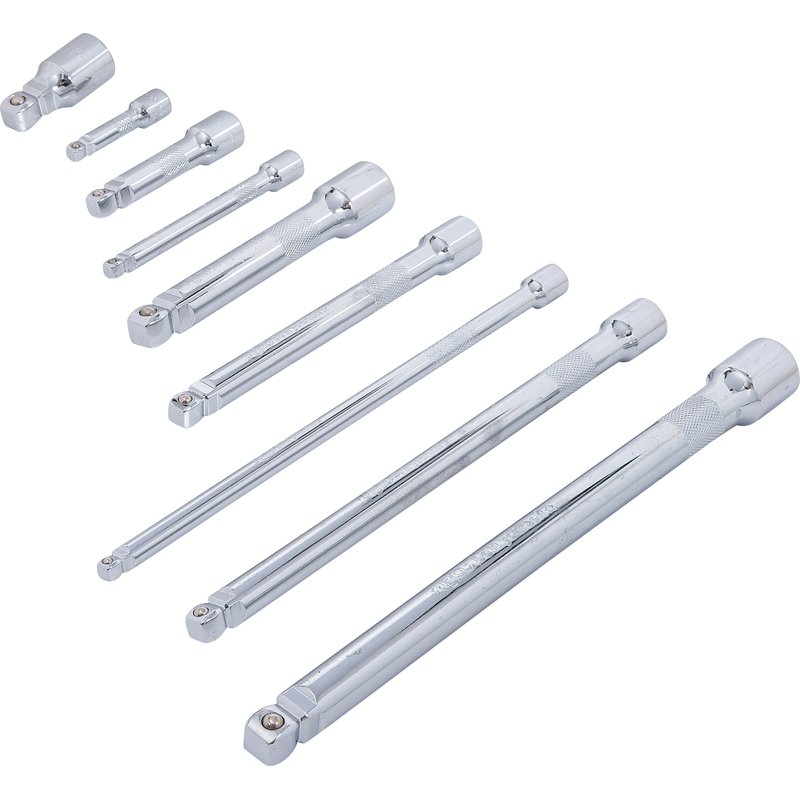 Vippeforlængersæt | 6,3 mm (1/4") / 10 mm (3/8") / 12,5 mm (1/2") | 9 dele