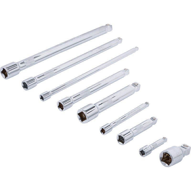 Vippeforlængersæt | 6,3 mm (1/4") / 10 mm (3/8") / 12,5 mm (1/2") | 9 dele - Billede 2
