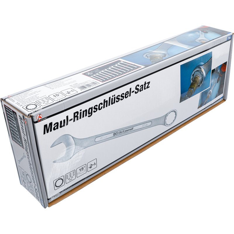 Gaffel-/ringnøglesæt | XXL | 34 - 50 mm | 11 dele - Billede 7