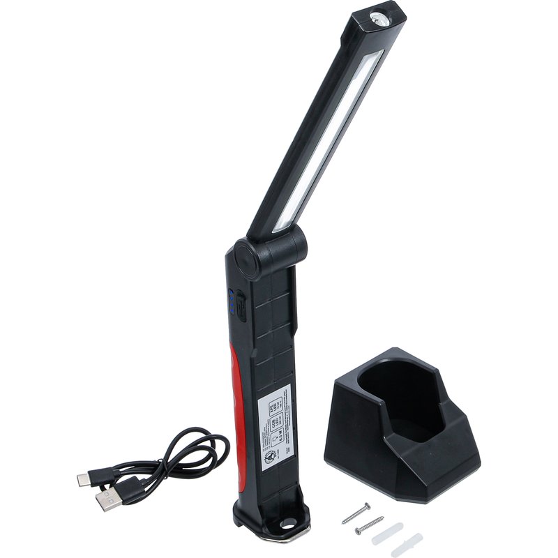 Batteridrevet knæklampe | COB-LED | 6,5 W | med ladestation
