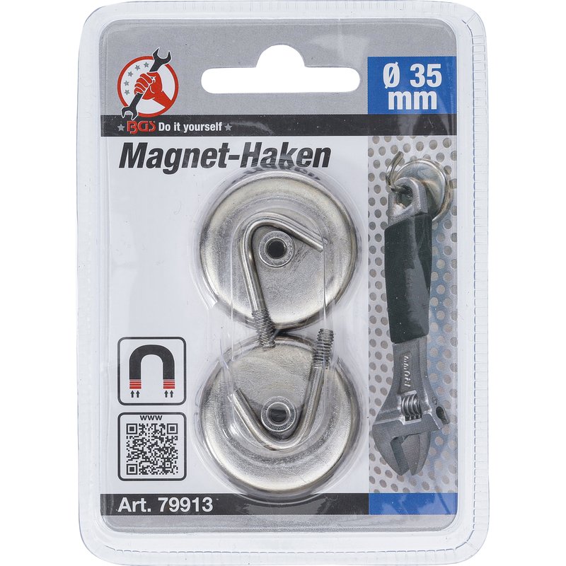 Magnetkrog | rund | Ø 34 mm | 2 dele | 3,5 kg - Billede 3