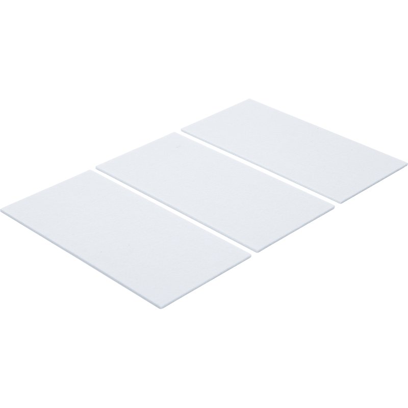 Filtglider | plader | hvide | 100 x 200 mm | 3 dele