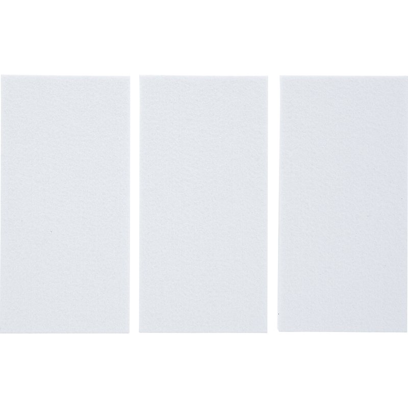 Filtglider | plader | hvide | 100 x 200 mm | 3 dele - Billede 2
