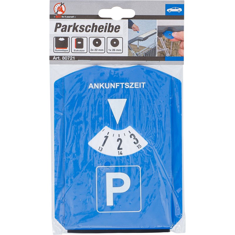 Parkeringsskive | med isskraber, gummilæbe - Billede 5