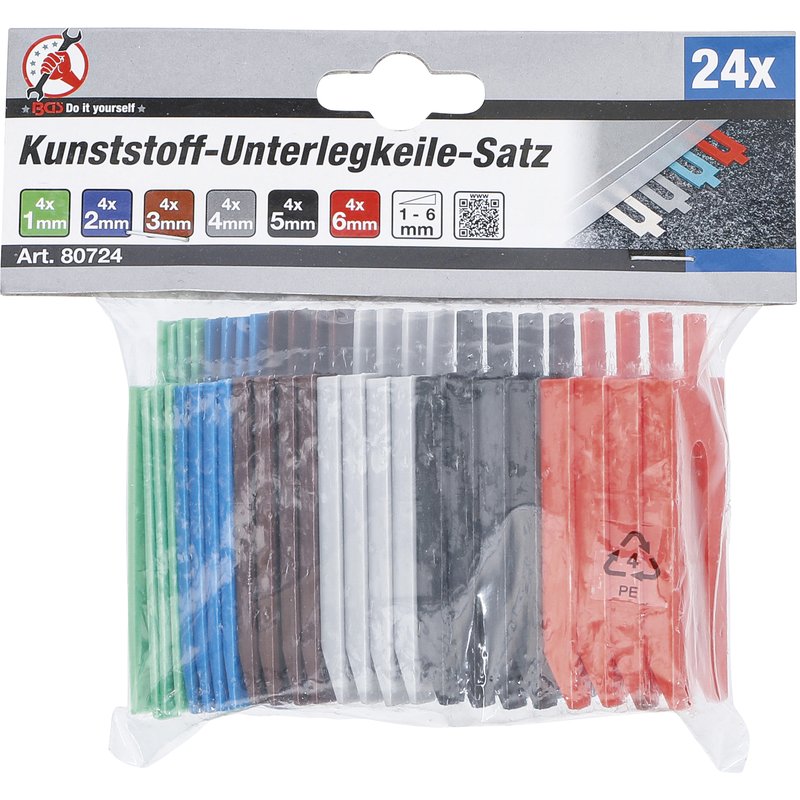 Sæt m. plastunderlægningskiler | 24 dele - Billede 4