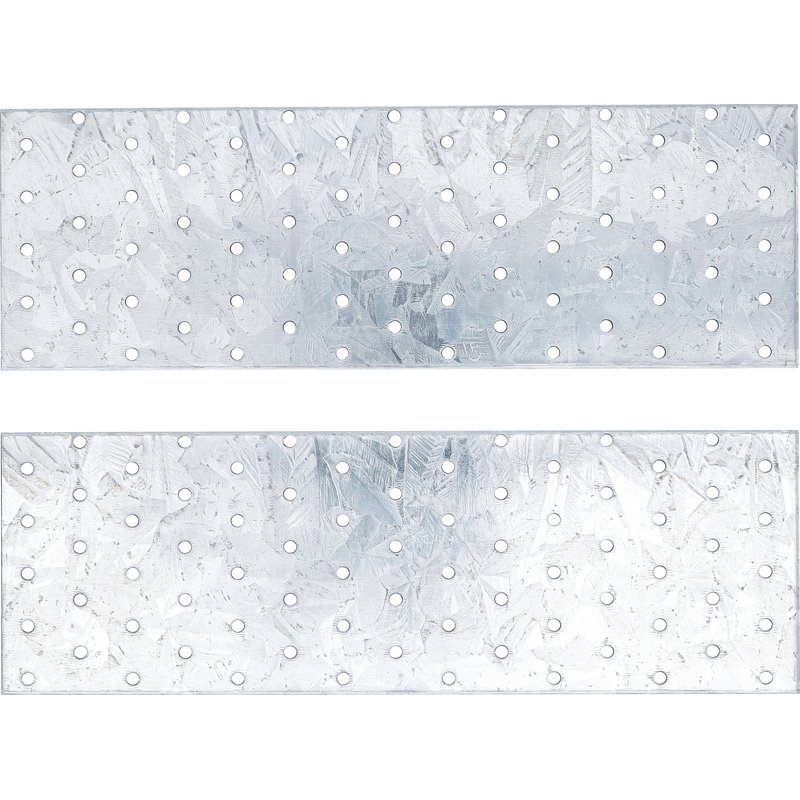 Stål-hulplade-sortiment | 300 x 100 x 2 mm| i 2 dele - Billede 2